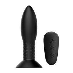Plug vibrant à billes rotatives gonflable 13 cm avec télécommande