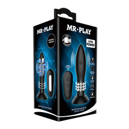 Plug vibrant à billes rotatives gonflable 13 cm avec télécommande