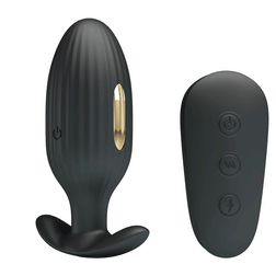 Vibrating plug and electrostimulation with remote control — Kelly