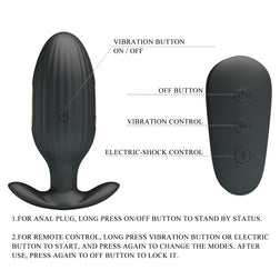 Vibrating plug and electrostimulation with remote control — Kelly