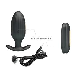 Vibrating plug and electrostimulation with remote control — Kelly