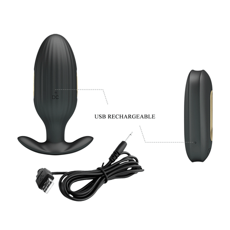 Vibrierender Elektro-Analplug mit Fernbedienung – Kelly