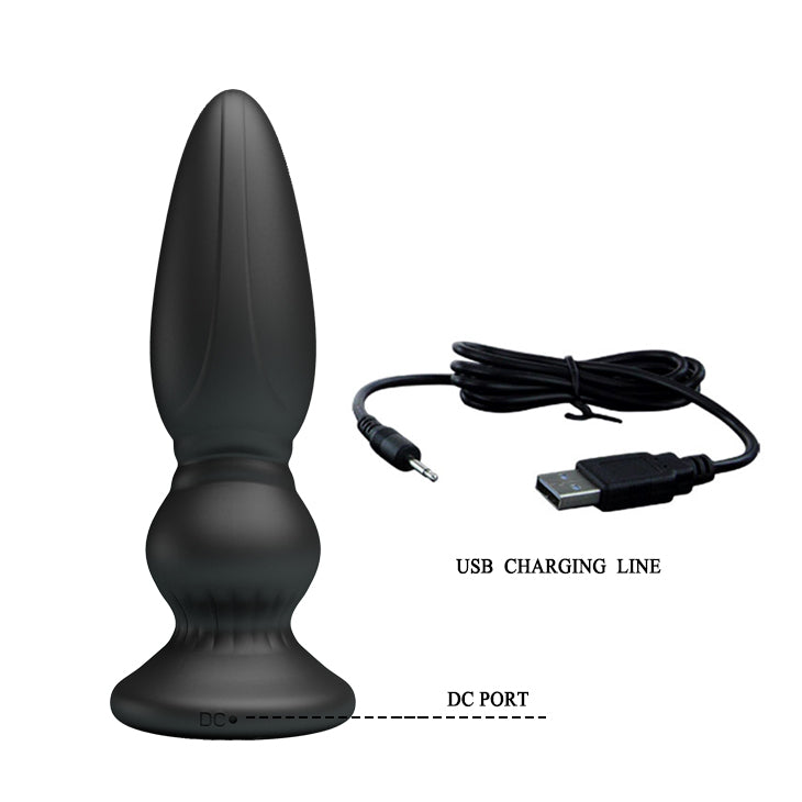 Vibrierender Analplug 12 Modi mit Fernbedienung
