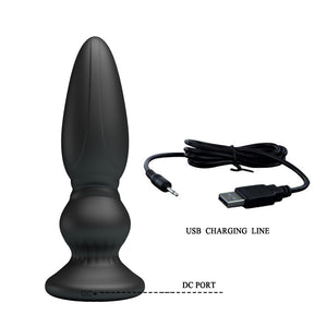 Vibrierender Analplug 12 Modi mit Fernbedienung