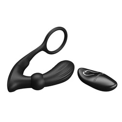 Stimulateur prostate vibrant avec cockring télécommandé — Warren
