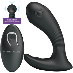 Stimulateur de prostate vibrant et tapotant télécommandé — Mirabelle