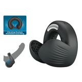 Cockring vibrant avec coque testiculaire vibrante 10 modes — Quentin