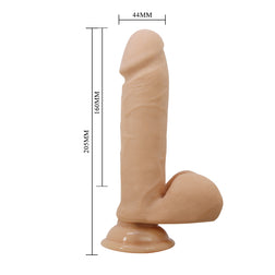 Realistic rotating and vibrating dildo 19 cm — Oliver