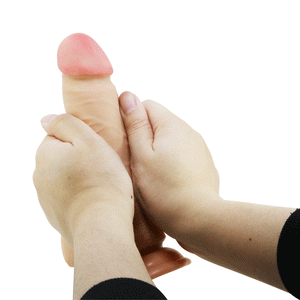 Silikondildo mit gleitender Haut, 20,5 cm – Sliding Skin