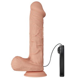 Realistic Vibrating Dildo 26 cm with Suction Cup — Belle Rencontre