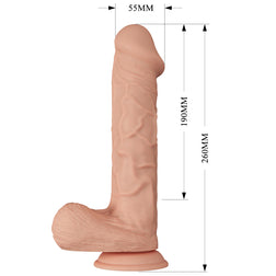 Realistic Vibrating Dildo 26 cm with Suction Cup — Belle Rencontre