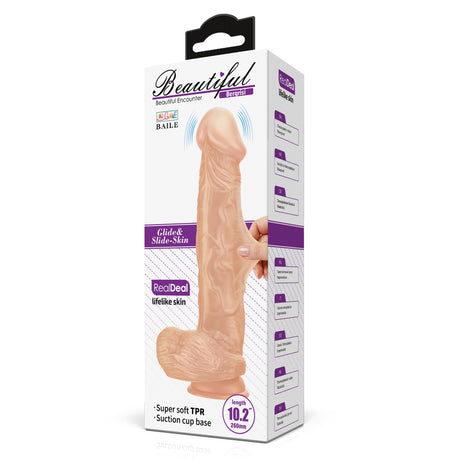 Gode vibrant réaliste 26 cm ventouse — Belle Rencontre