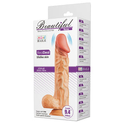Verpackung des Vibrationsdildos Buraq von Baile aus TPR, 24 cm.