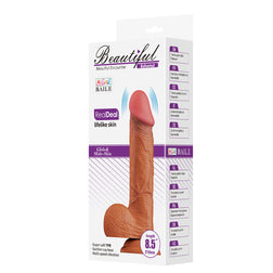 Bahamut Elastic Skin-Feel Vibrating Dildo, 21,8 cm