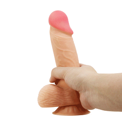 Realistic Sliding-Skin Dildo with Suction Cup 20.6 cm