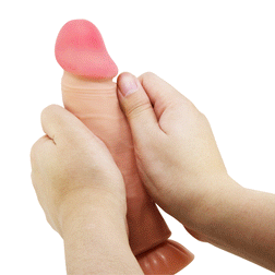 Realistic Sliding-Skin Dildo with Suction Cup 20.6 cm