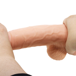 Realistic Sliding-Skin Dildo with Suction Cup 20.6 cm