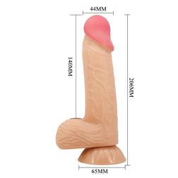 Realistic Sliding-Skin Dildo with Suction Cup 20.6 cm