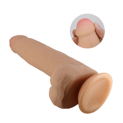 Flesh 23.3 cm Sliding Skin Dildo — Draco