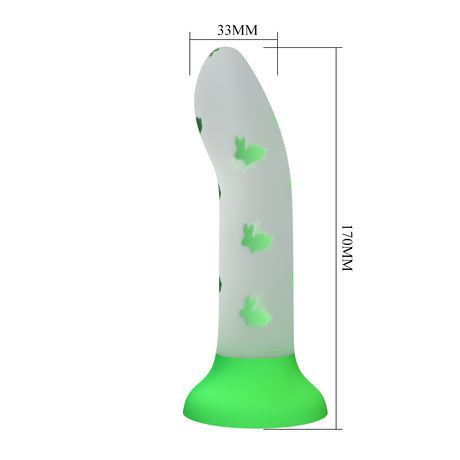 Gode silicone phosphorescent avec ventouse — Nightfall