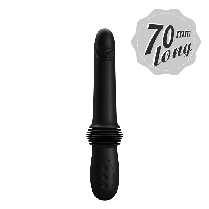 PRETTY LOVE - PAZUZU VIBRATOR 3 THRUSTING MODES BLACK