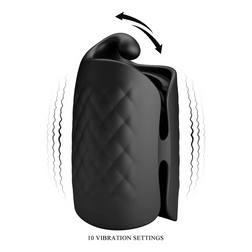 Stimulateur de gland vibrant 10 modes — Black Glans Trainer
