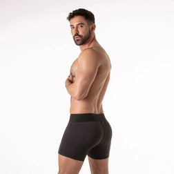 Zwarte Lock It boxershort van achteren gedragen