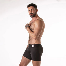 Zwarte Lock It boxershort in zijaanzicht
