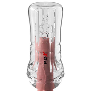 Clear Male Masturbator 21 cm — EZ-Grip Viewtube Plus