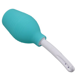 Poire de lavement anal caoutchouc bleu