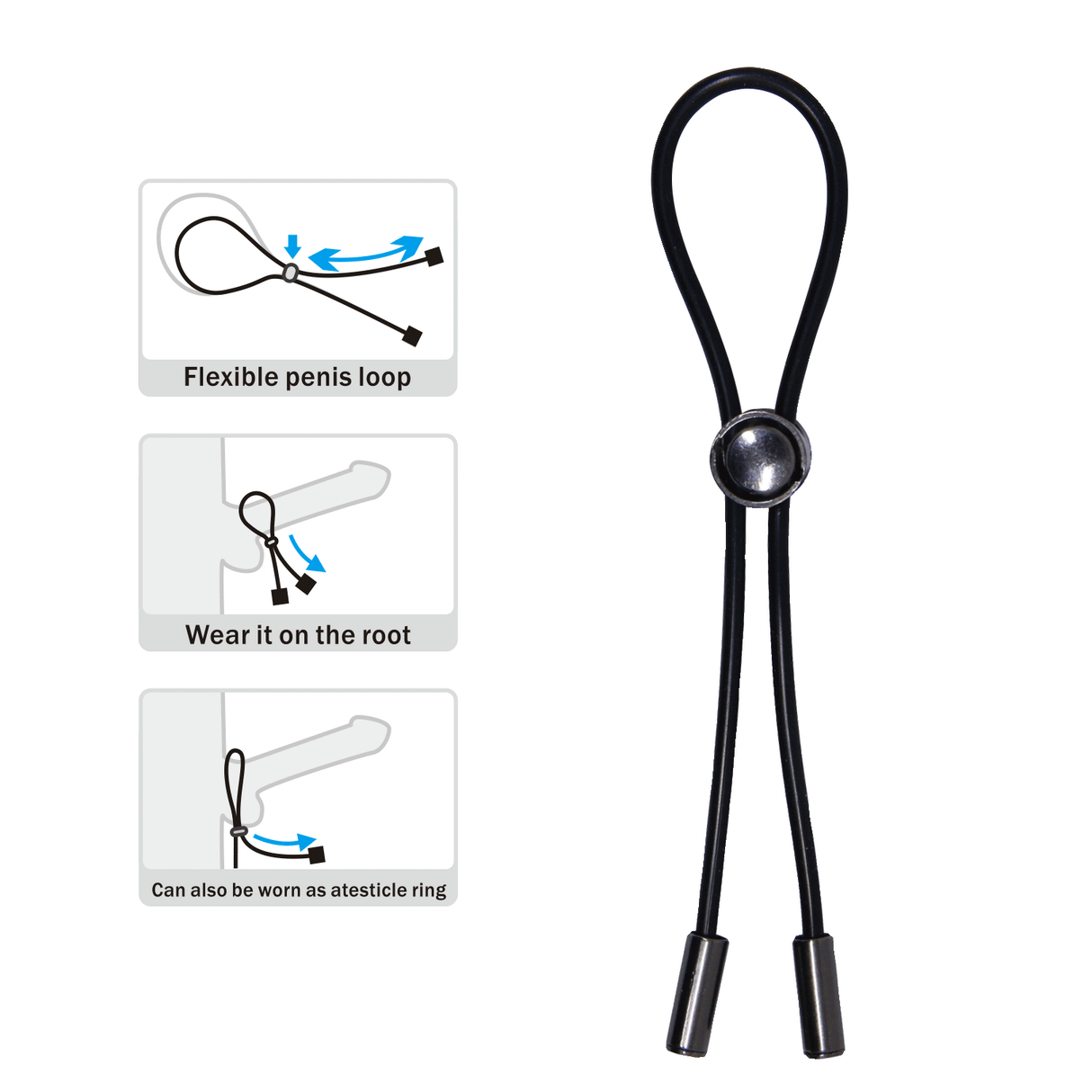 Cockring lasso ajustable — Delay Magic Ring