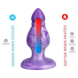 Plug Bijou Queen Violet 9 cm - Silicone Souple Ultra-Doux