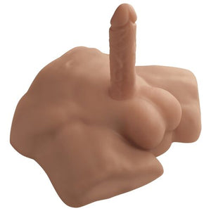 Realistischer männlicher Torso mit Po und Schwanz – Apollo S Caramel