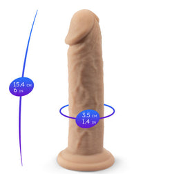 Gode Réaliste Caramel Double Densité 15 cm — Model 2
