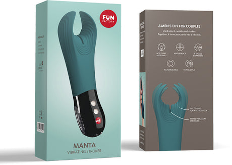 Masturbateur vibrant à ailettes flexibles — Manta vert