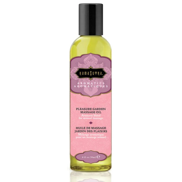 Huile de massage florale rose & jasmin 59 ml — Pleasure Garden · Kamasutra Cosmetics · Huiles neutres