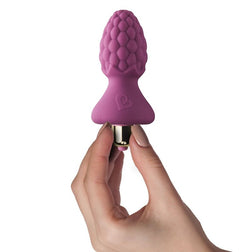 Plug vibrant texture framboise 7 modes — vue de profil