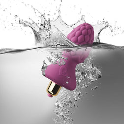 Plug vibrant texture framboise 7 modes — gros plan