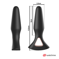 Plug vibrant télécommandé rechargeable 12 cm — vue détaillée