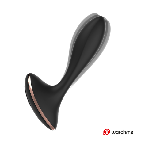 Plug vibrant prostate courbé télécommandé — vue de profil