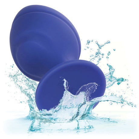 Kit 2 plugs silicone avec ventouse violet — autre angle
