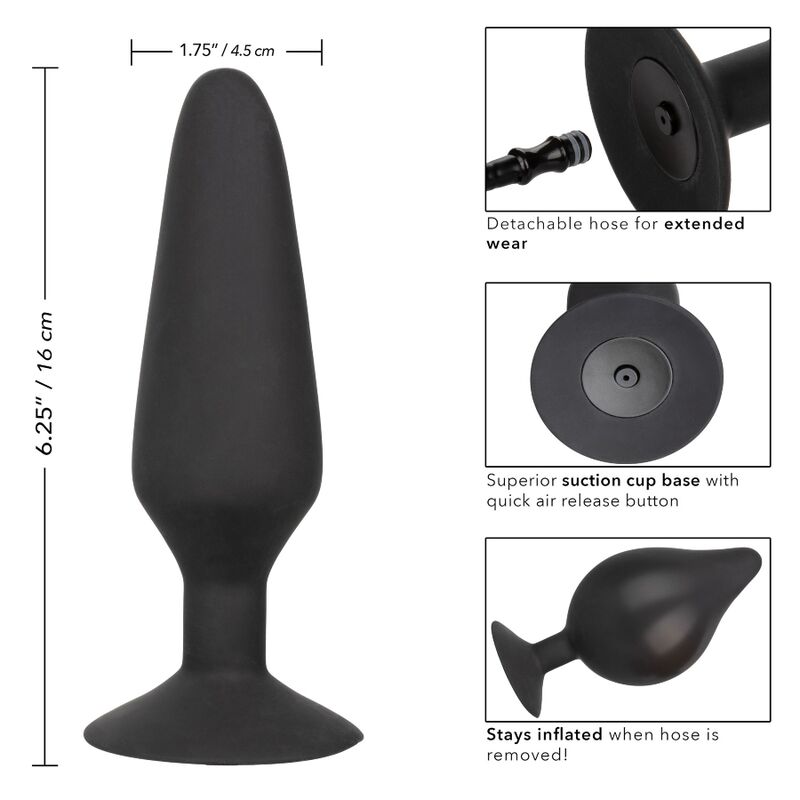 Plug anal gonflable silicone XL — autre angle