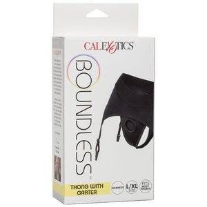 Harnais string avec jarretières taille L/XL — emballage