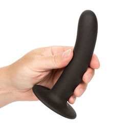 Gode silicone lisse point P 15 cm noir — Boundless