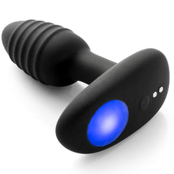 Plug vibrant connecté avec LED — vue de profil
