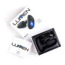 Plug vibrant connecté avec LED — autre angle