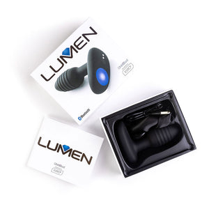 Plug vibrant connecté avec LED — autre angle