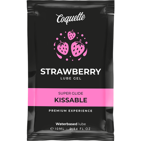 Dose lubrifiant fraise comestible — Coquette Kissable 10 ml · Coquette Cosmetics · Lubrifiants aromatisés