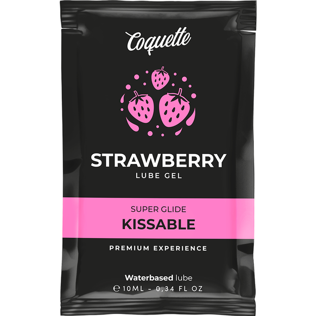 Dose lubrifiant fraise comestible — Coquette Kissable 10 ml · Coquette Cosmetics · Lubrifiants aromatisés