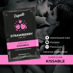 Dose lubrifiant fraise comestible — Coquette Kissable 10 ml
